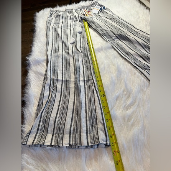 NWT Striped Linen Pants Size 7/28 - Picture 12 of 12